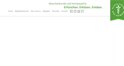 Desktop Screenshot of naturundmedizin.de