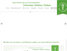 Tablet Screenshot of naturundmedizin.de